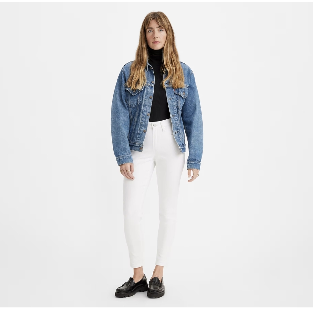 NWOT Levi's 721 High Rise Skinny White Elastane & Cotton Size 29